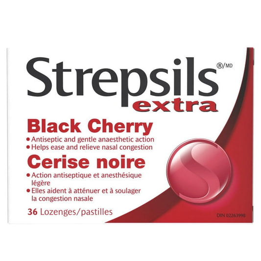 STREPSILS EXTRA BLACK CHERRY LOZ 36STREPSILS EXTRA BLACK CHERRY LOZ 36
