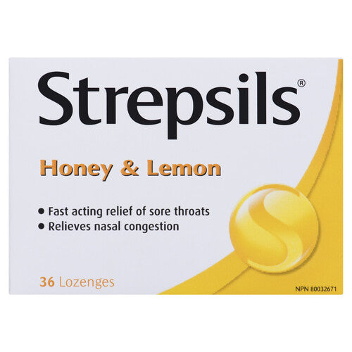 STREPSILS LOZ HONEY LEMON 36STREPSILS LOZ HONEY LEMON 36