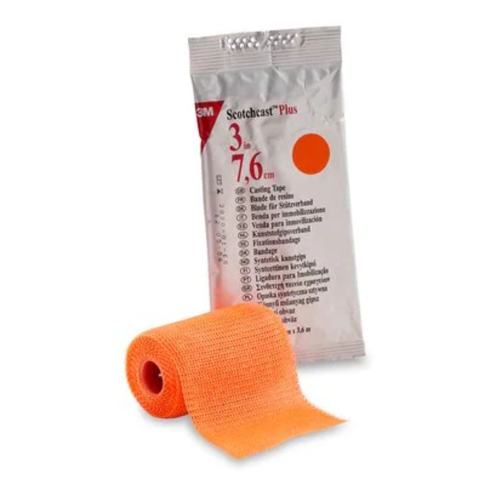 3M™ Scotchcast™ Plus Casting Tape, Bright Orange, 3" x 4yds (Case 10 pcs)