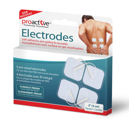ProActive™ Self Adhesive TENS Electrodes, 2" x 2" - Square (Per Each)