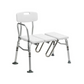 Shower Transfer Bench with Anti-Splash Curtain Guard