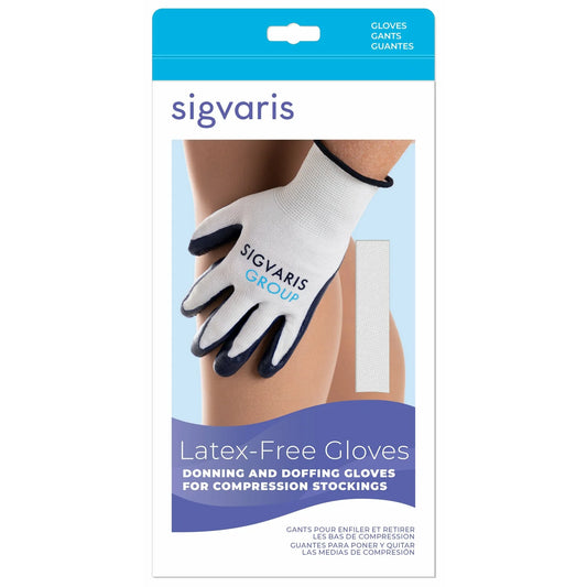 Sigvaris Rubber Gloves, Ridged Pattern, Latex-Free