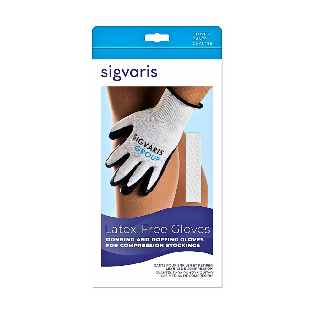 Sigvaris Rubber Gloves, Ridged Pattern, Latex-Free
