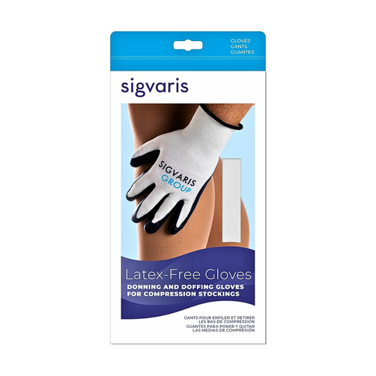 Sigvaris Rubber Gloves, Ridged Pattern, Latex-Free