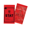 Specimen Bags, 6" x 9" STAT Red - 100/Box