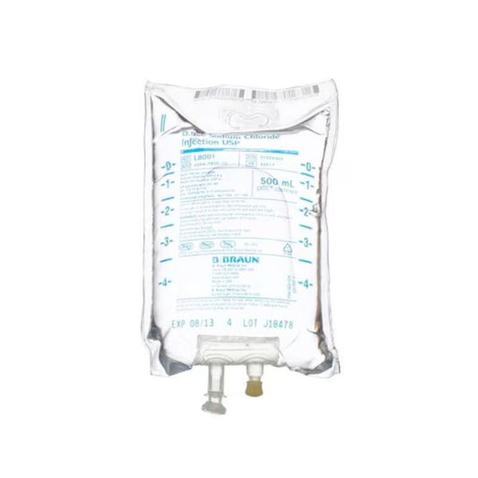 BBraun™ EXCEL® IV Container, Sodium Chloride Injection USP, 0.9%, 500 mL