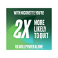 Stop smoking aid NICORETTE nicotine inhaler for craving control and tobacco-free support