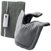Sunbeam Neck Shoulder Wrap (Gray) and King Heating Pad (Green) Bundle