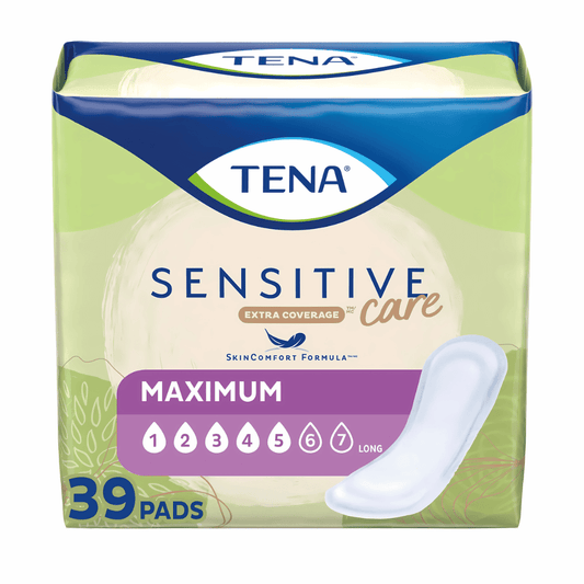 TENA Sensitive Care Extra Coverage Pads - Long - 39s