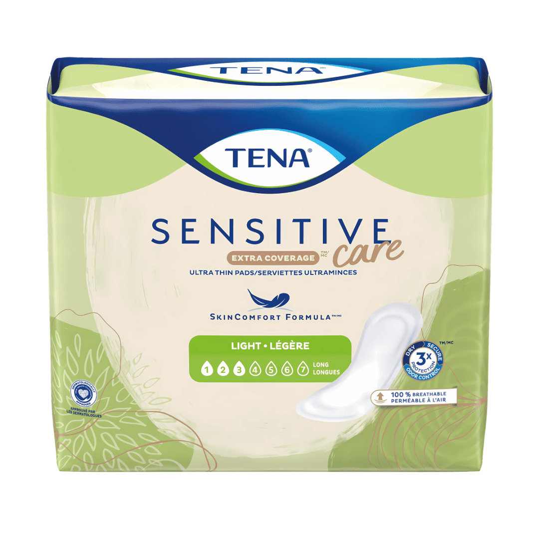 TENA Sensitive Care Ultra Thin Incontinence Pads - Light/Long - 24s