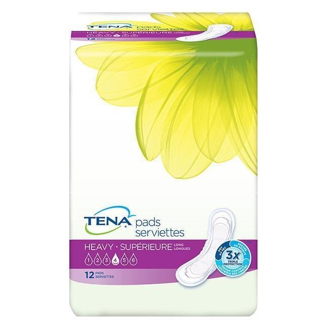 TENA Heavy Flow Pads ~ for heavy bleeding & leaking amniotic fluid (Case of 72)