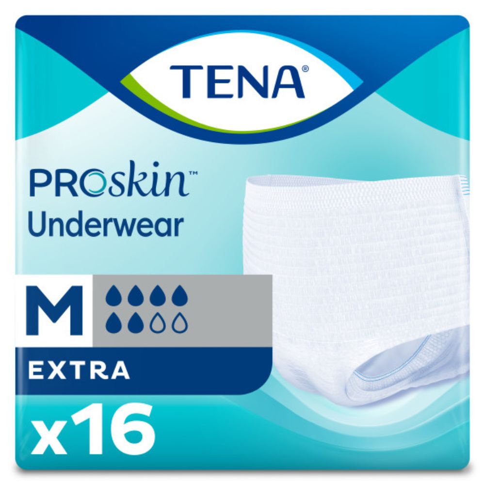 TENA® Protective Underwear, Extra, M (fits waist sizs 86-112cm) (Bag 16 pcs)