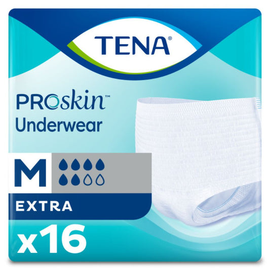 TENA® Protective Underwear, Extra, M (fits waist sizs 86-112cm) (Bag 16 pcs)