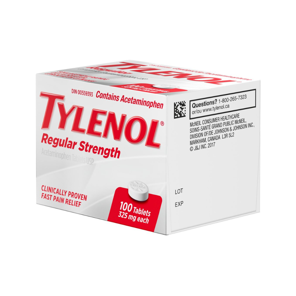 TYLENOL REGULAR 325MG 100TAB