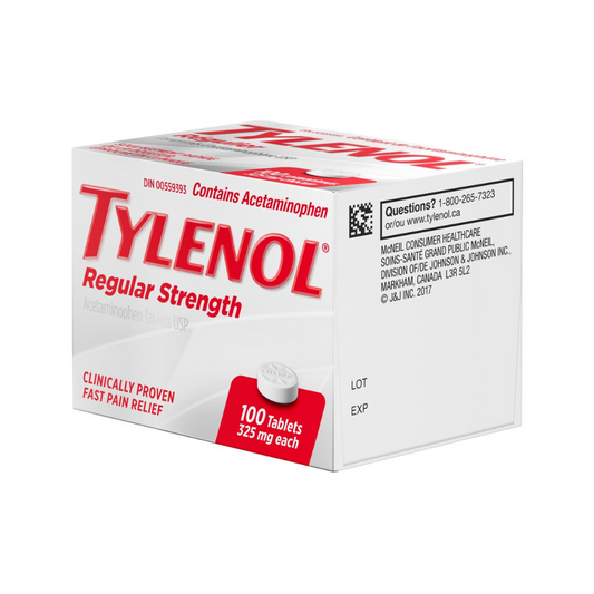TYLENOL REGULAR 325MG 100TAB
