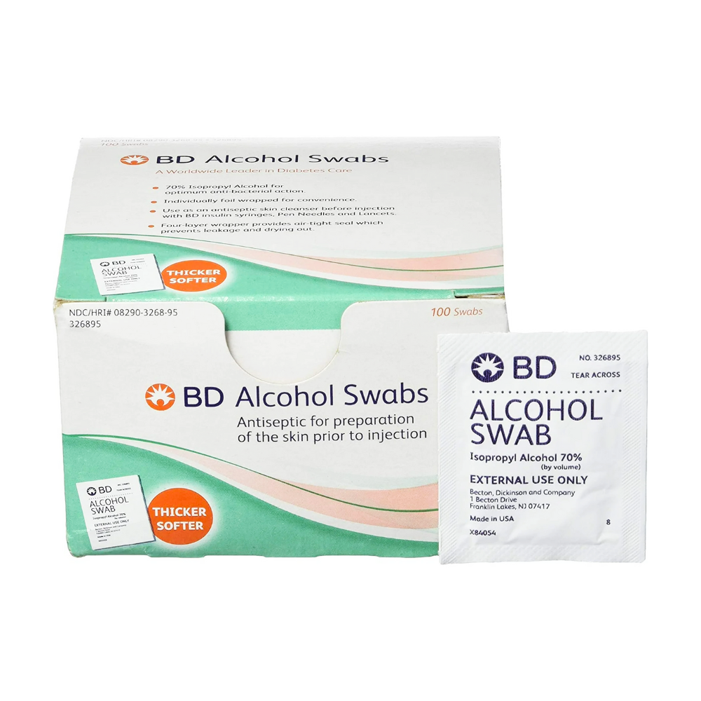 Alcohol Swabs Regular Bd 100 by Becton Dickinson