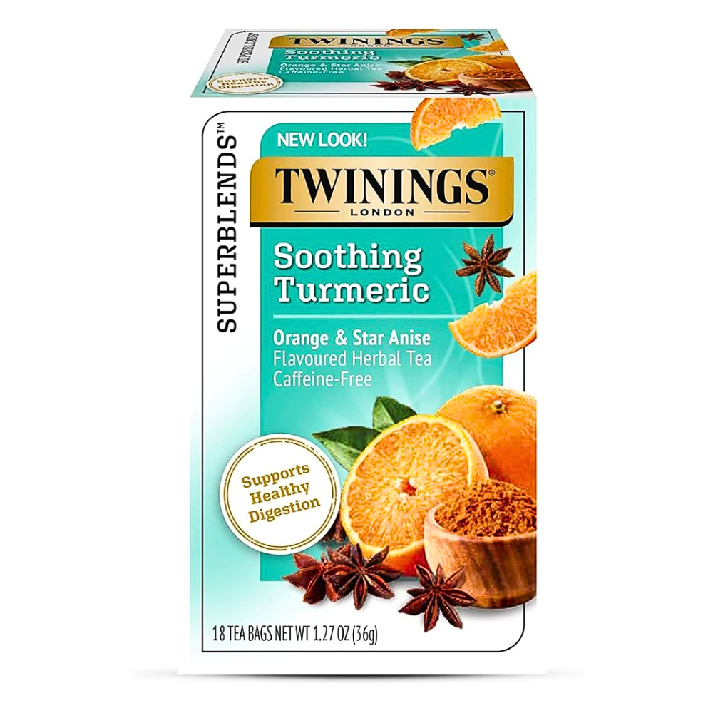 Twinings Soothing Turmeric Herbal Tea - Orange and Star Anise - 18's