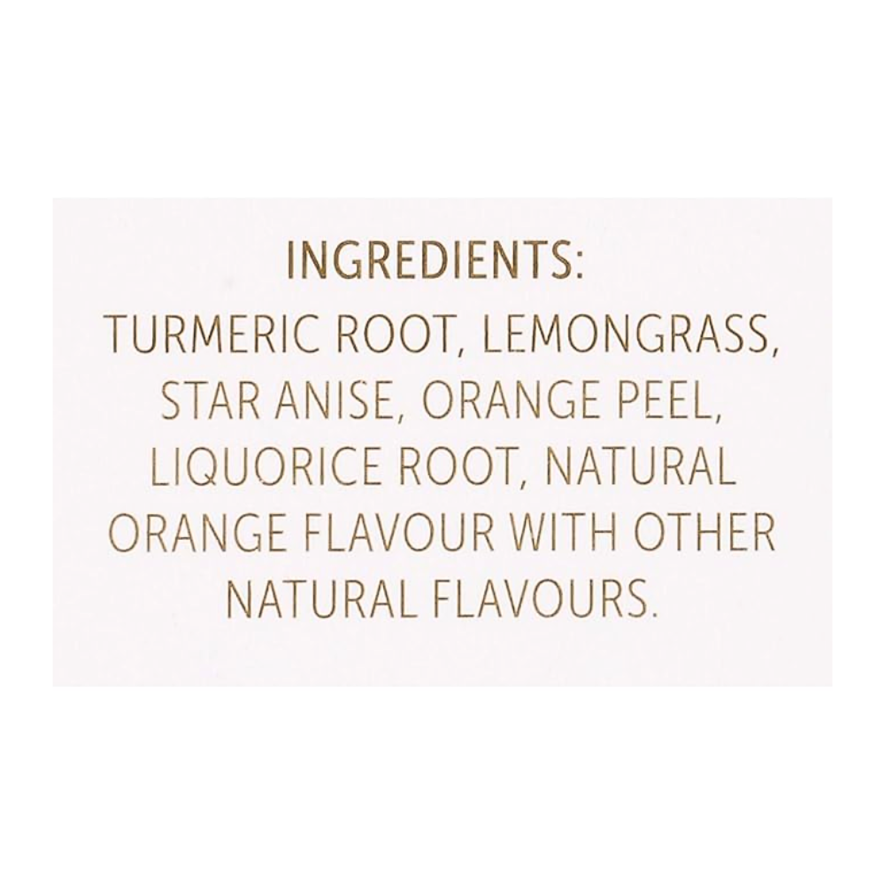 Twinings Soothing Turmeric Herbal Tea with Orange and Star Anise 18 Tea Bags