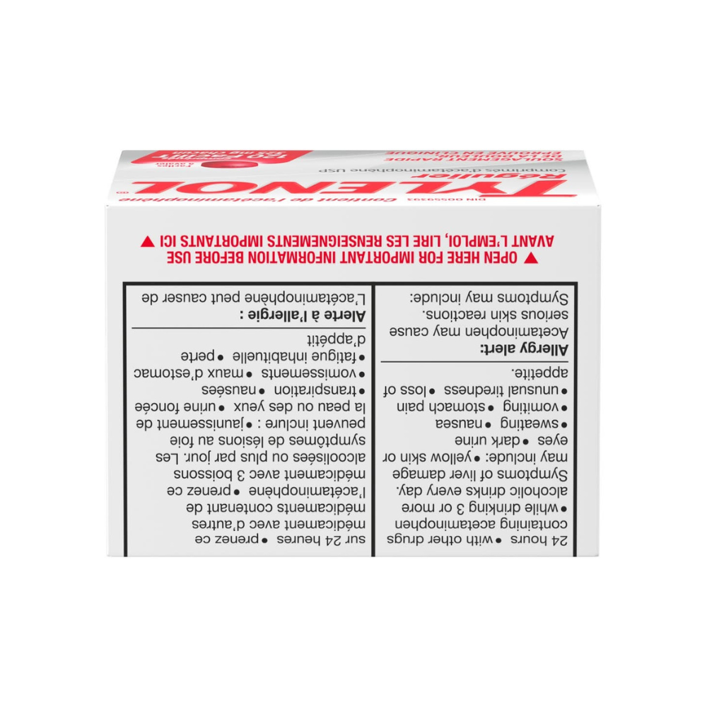Tylenol 325mg Headache, Muscle, and Fever Relief Tablets