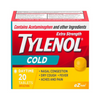 Tylenol* Extra Strength Cold Daytime eZ Tabs - 20's