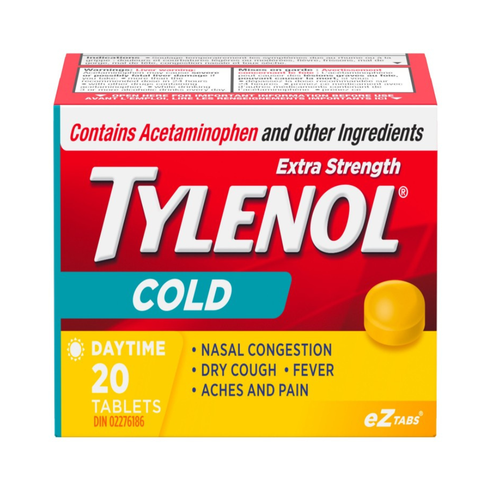 Tylenol* Extra Strength Cold Daytime eZ Tabs - 20's