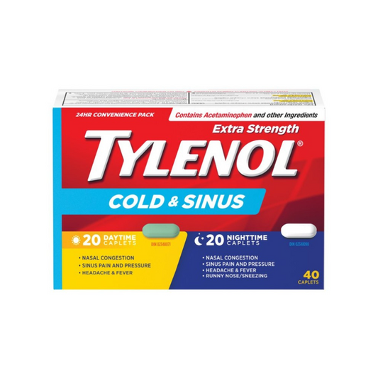 Tylenol* Extra Strength Cold & Sinus Caplets - 40's
