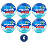 Vicks Cough Suppressant Topical Analgesic Ointment Travel Tin 0.45 oz. 6 Pack
