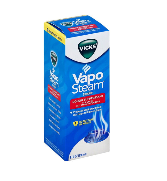 Vicks VapoSteam Cough Suppressant Liquid 8 oz (Pack of 2)