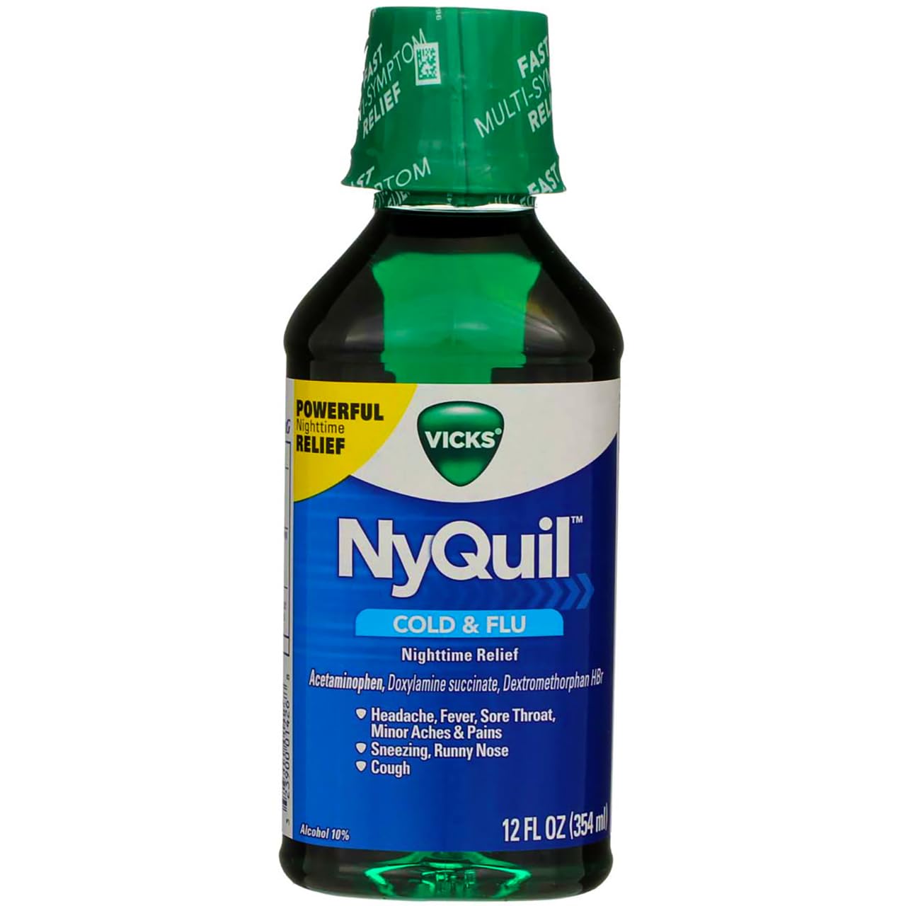 Vicks Nyquil Liquid for Cold and Flu - Original -354ml