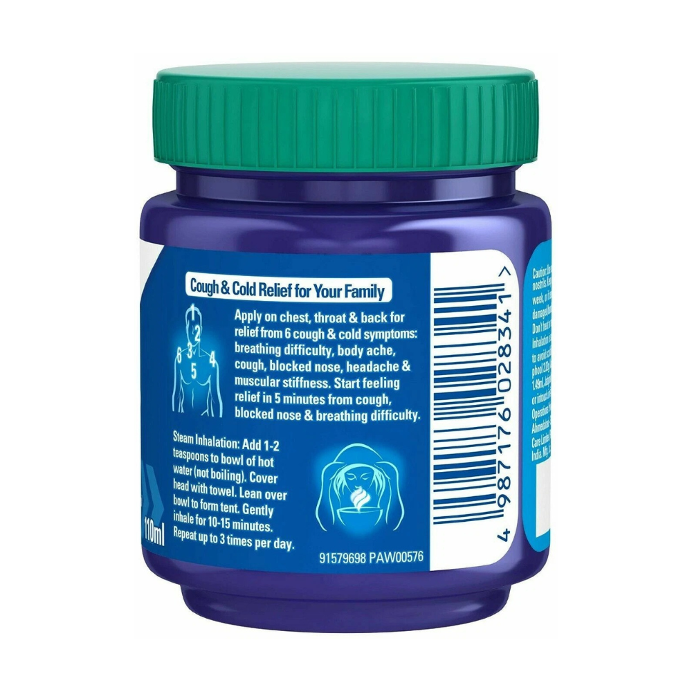 Vicks VapoRub Cough Relief Chest Rub Ointment 1.76 oz