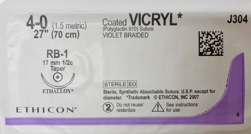Vicryl Sutures 4.0 (Met 1.5)