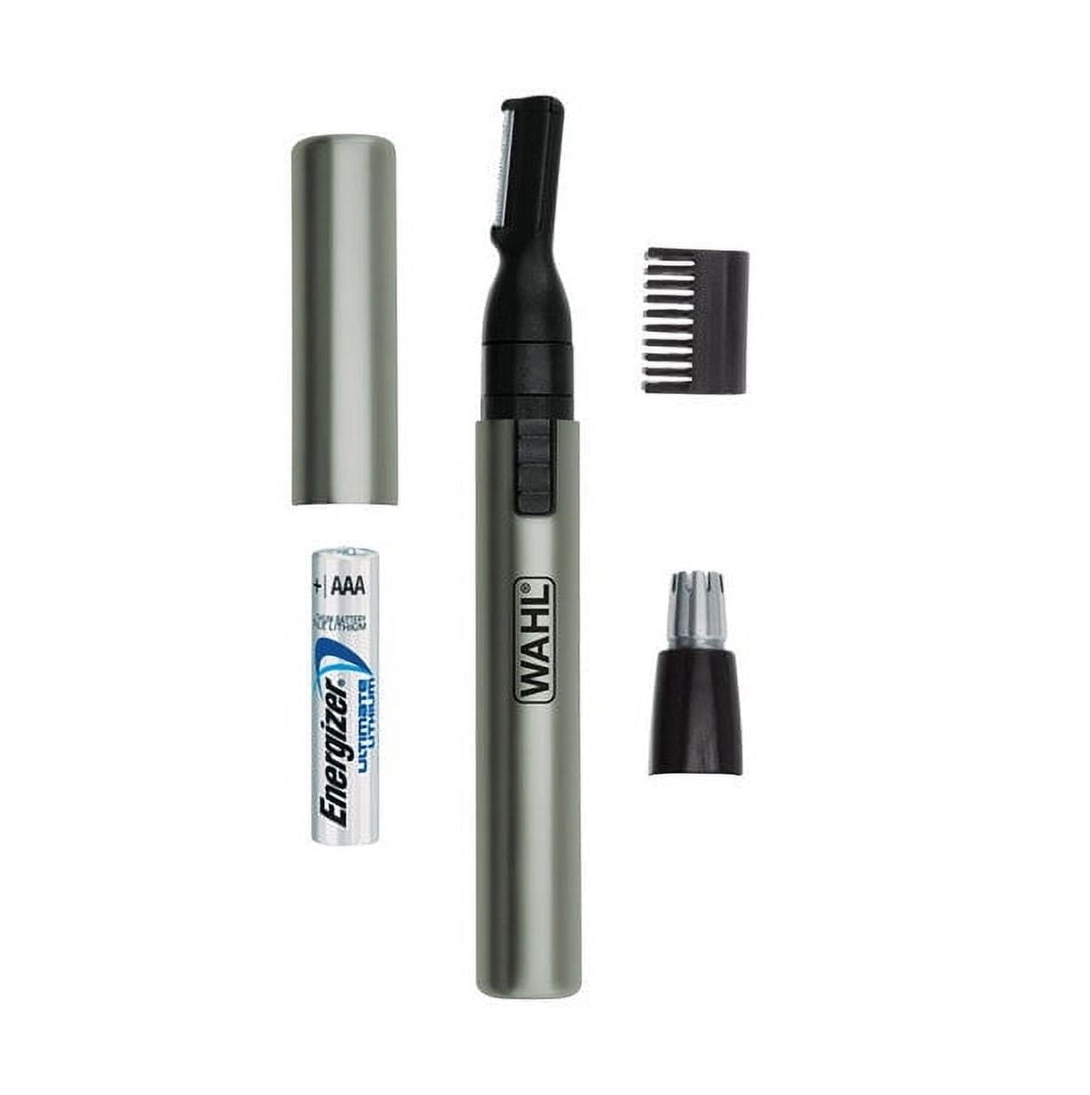 Wahl-Micro-GroomsMan-Silver-AAA-Battery-2-Head-Cordless-2-in-1-Beard-Detailer