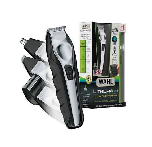 Wahl Lithium Ion All-in-One Beard Trimmer for Men - Black/ Silver Model 9888-600 Good