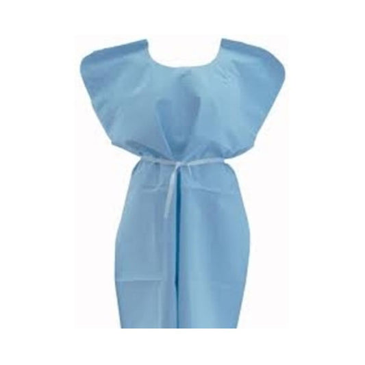 Westbond® Exam Gown, Half Length, Blue, 28" x 23" (Case 100 pcs)