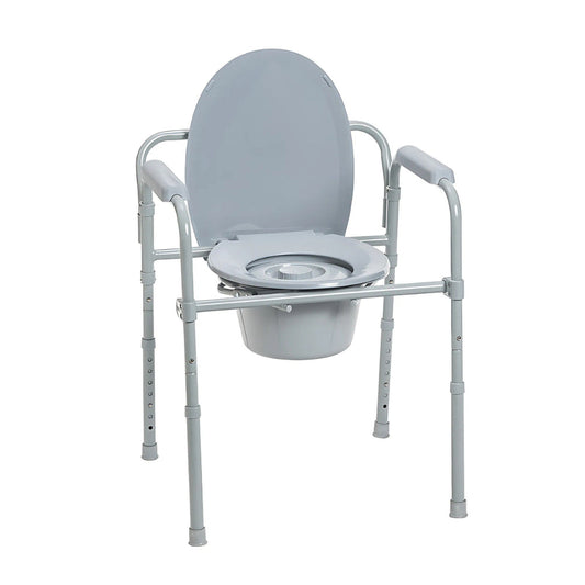 Airway Folding Steel Commode