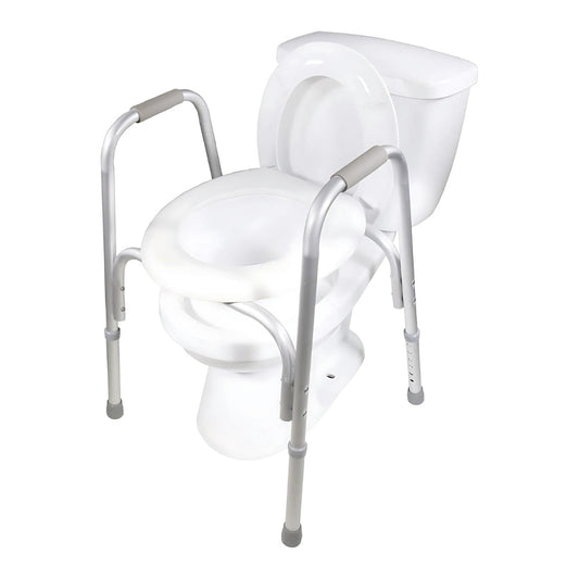 Airway Raised Toilet Seat With Safety Frame