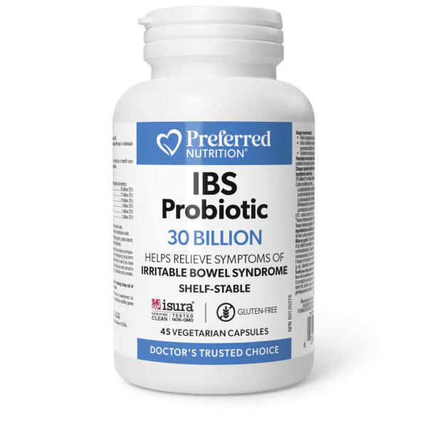 Preferred Nutrition: IBS Probiotic 30 Billion Capsules