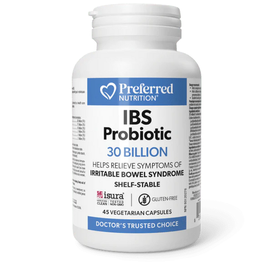 Preferred Nutrition: IBS Probiotic 30 Billion Capsules