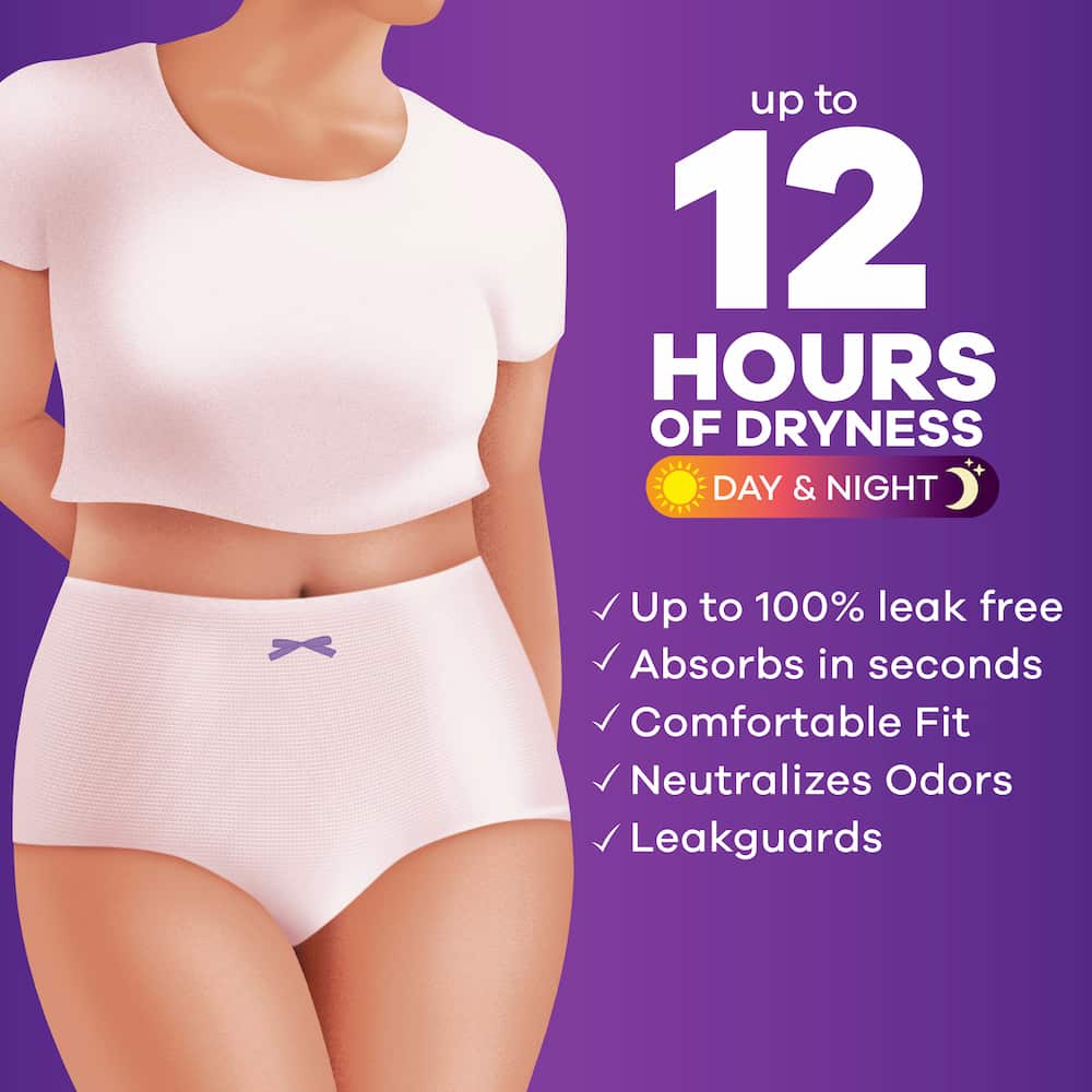 Always Discreet Maximum Protection Underwear - Double Extra Large - 13's