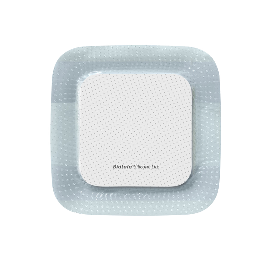 Bx/10 Biatain Lite Silicone Foam Dressing, Size  3In X 3In (8Cm X 8Cm)