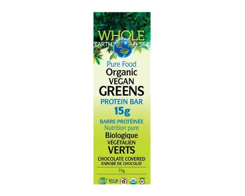 Whole Earth & Sea: Organic Vegan Greens Protein Bar