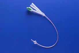 Bx/10 100% Silicone 2-Way Foley Catheter, Size 8Fr 3Cc