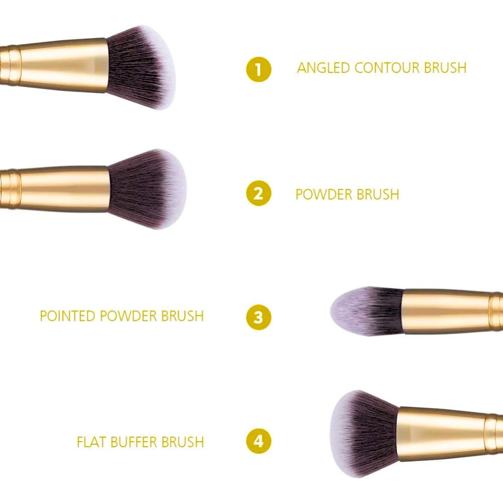 ergonomic handle makeup brush