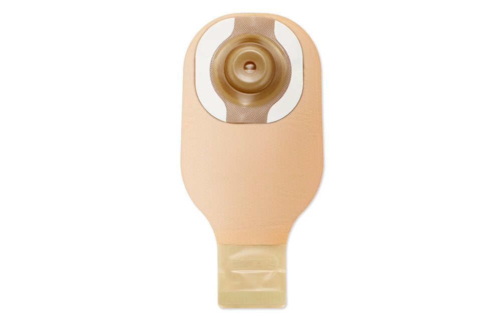 PREMIER CERAPLUS SOFT CONVEX 1-PIECE DRAINABLE POUCH W/ TAPE BORDER, LOCK N ROLL CLOSURE, BEIGE, W/FILTER, PRE-CUT 7/8IN (22MM) BX/5
