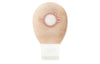 PREMIER ONE-PIECE CONVEX SKIN BARRIER 12"  DRAINABLE POUCH CLAMP CLOSURE BEIGE,PRE-CUT 1-1/8" WITH TAPERED BORDER BX/5