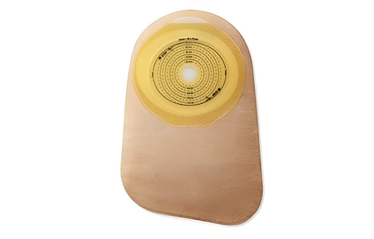 PREMIER ONE-PIECE FLAT SKIN BARRIER 9" CLOSED POUCH BEIGE SOFTFLEX,WITH FILTER CUT-TO-FIT 2-1/8" BX/30