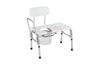 Transfer Bench commode W/Bucket 300lbs