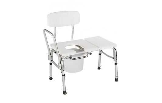 Transfer Bench commode W/Bucket 300lbs