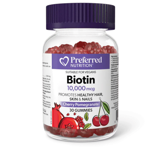 Preferred Nutrition: Biotin 10000 mcg Gummies