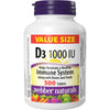 Webber Naturals Value Size Vitamin D3 Tablets - 1000 IU - 500s